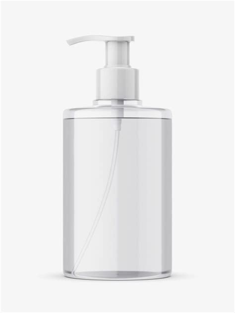 Download 300ml Liquid Soap Bottle with Pump Mockup
